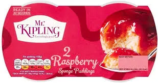 Ramsden International Earrings Mr Kipling Sponge Puddings Raspberry