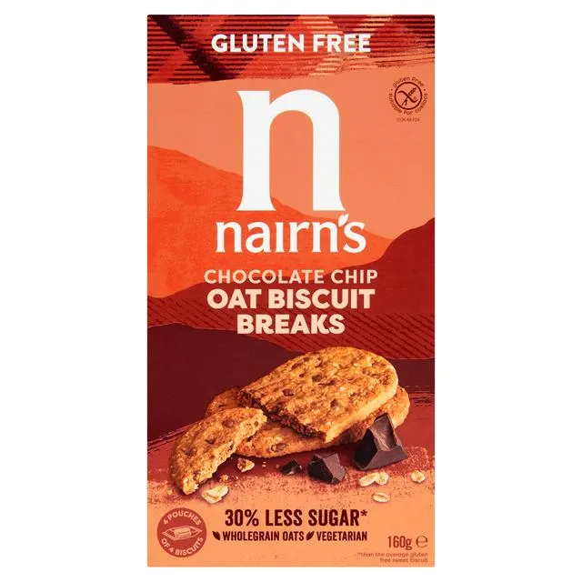 Ramsden International Earrings Nairns GF Oat Biscuits Chocolate Chip 160g