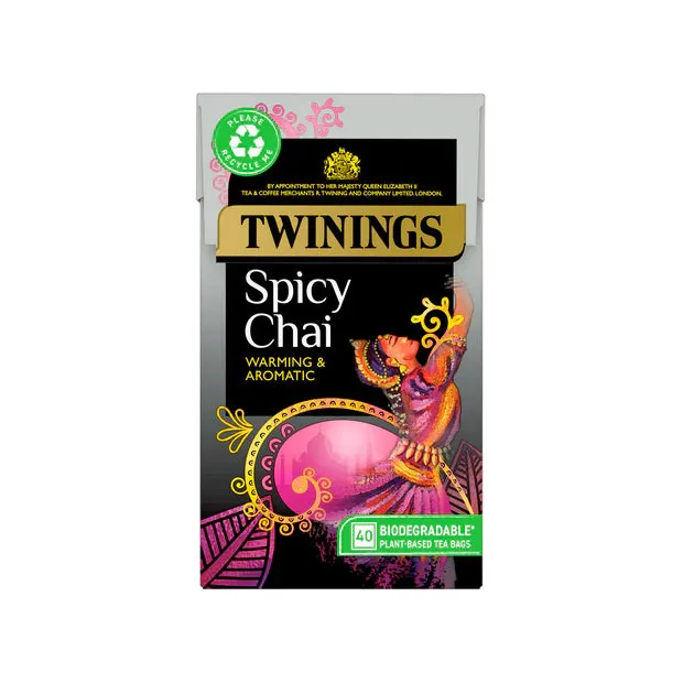 Ramsden International Earrings Twinings Spicy Chai Tea 40s