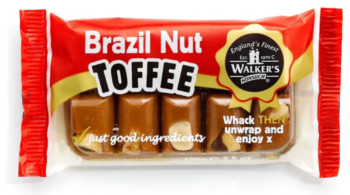 Ramsden International Necklaces Walkers Brazil Nut Toffee Bar 100g