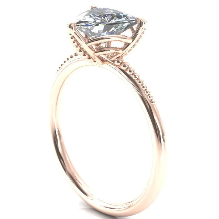Rings Antonia Trillion Moissanite 3 Prong Engagement Ring Fire Brilliance 