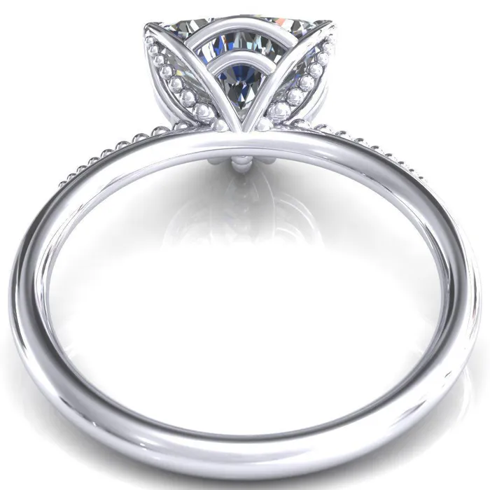 Rings Antonia Trillion Moissanite 3 Prong Engagement Ring Fire Brilliance 