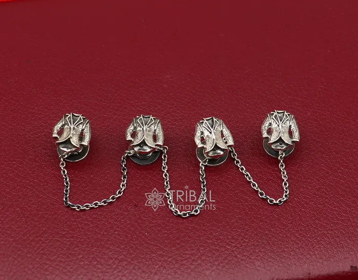 Rings Blazer suit design 925 Sterling Silver set of 4 kurta Buttons for Fashion Perfection silver cufflinks cultural trendy jewelry btn47 TRIBAL ORNAMENTS Rings Blazer suit design 925 Sterling Silver set of 4 kurta Buttons for Fashion Perfection silver cufflinks cultural trendy jewelry btn47 TRIBAL ORNAMENTS
