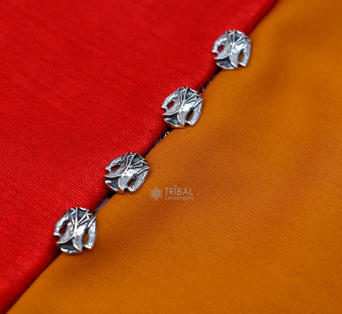 Rings Blazer suit design 925 Sterling Silver set of 4 kurta Buttons for Fashion Perfection silver cufflinks cultural trendy jewelry btn47 TRIBAL ORNAMENTS Rings Blazer suit design 925 Sterling Silver set of 4 kurta Buttons for Fashion Perfection silver cufflinks cultural trendy jewelry btn47 TRIBAL ORNAMENTS