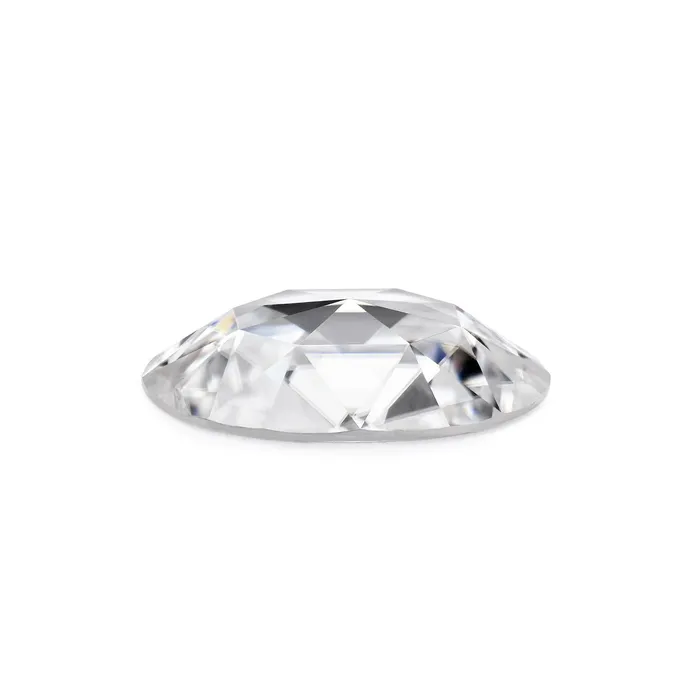 Rings Charles Colvard Rose Cut Oval Forever One Charles Colvard Loose Moissanite Stone