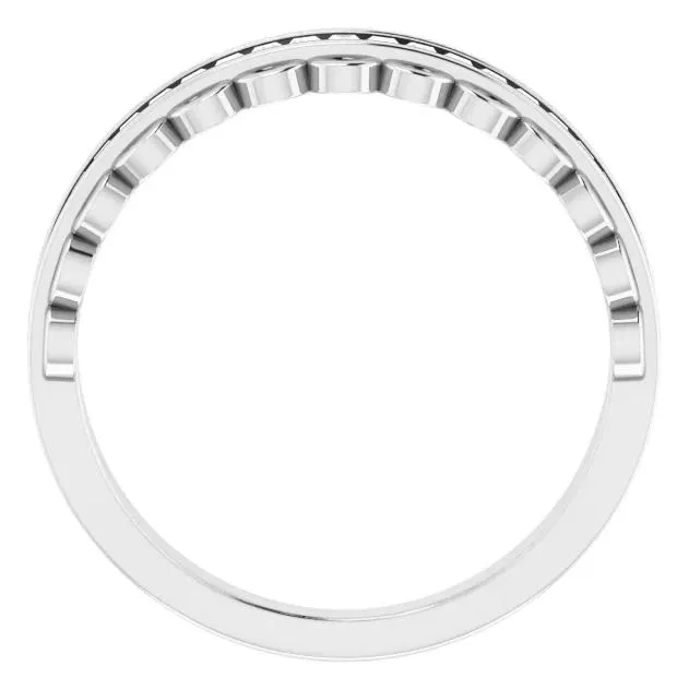 Rings Fabianna 58 CTW Straight Baguette Moissanite or Diamond ChannelSet Anniversary Band Fire Brilliance 