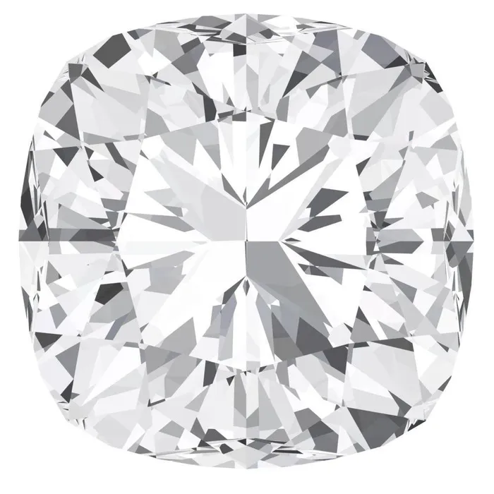 Rings Fire Brilliance FAB LabGrown Cushion White Sapphire Stone Size