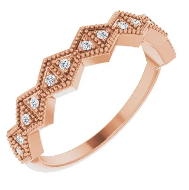 Rings Fire Brilliance Juliette Round Diamond or Moissanite 12 Eternity Art Deco Wedding Anniversary Band
