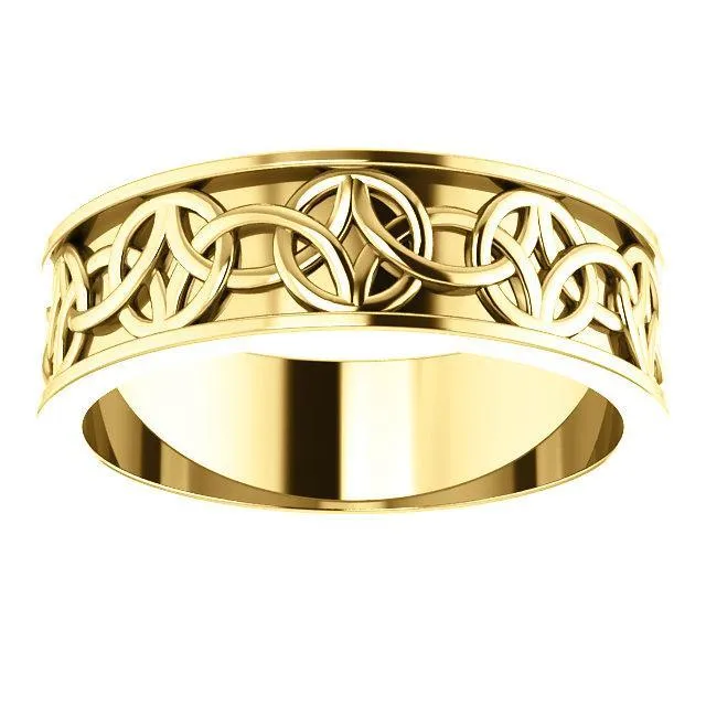 Rings Fire Brilliance Matthew CelticInspired Wedding Band