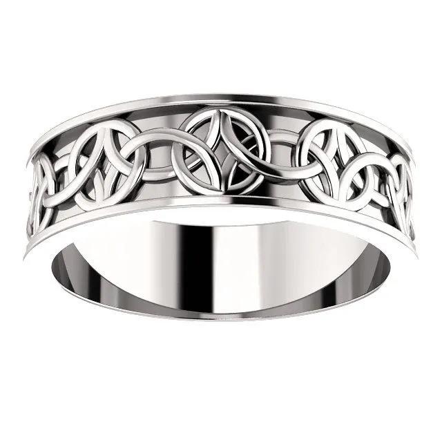 Rings Fire Brilliance Matthew CelticInspired Wedding Band