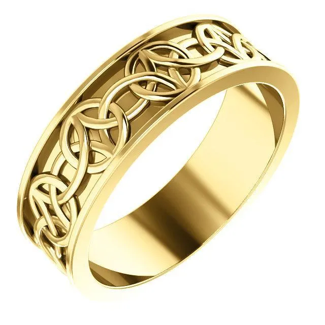Rings Fire Brilliance Matthew CelticInspired Wedding Band
