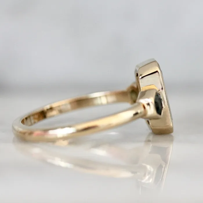 Rings Made By Gem Breakfast Last Dance Teal Emerald Cut Montana Sapphire Ring