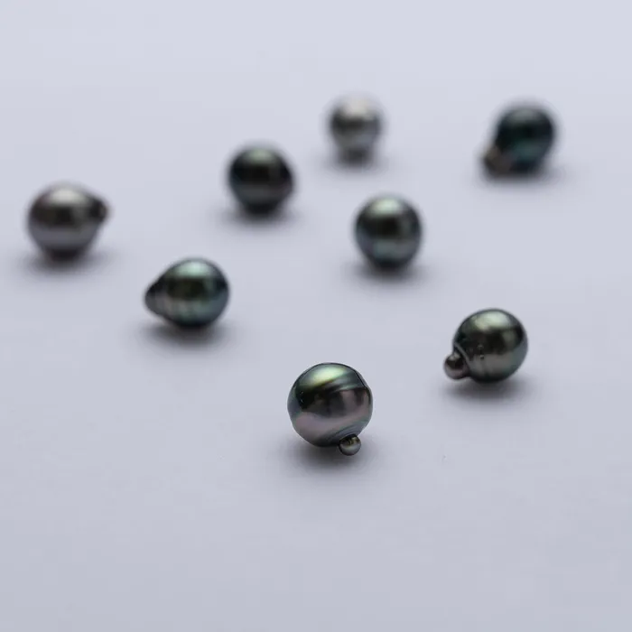 Rings Pearly Lustre Low Grade Round Tahitian Pearls WA00055
