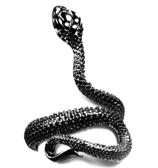 Rings POLLY AR33 Gun Metal Snake Adjustable Ring