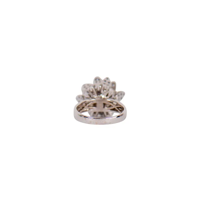 Rings PreOwned Sapphire and Diamond Flower Ring STORE 5a