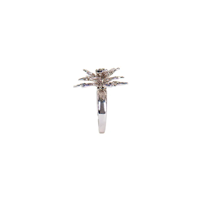 Rings PreOwned Sapphire and Diamond Flower Ring STORE 5a