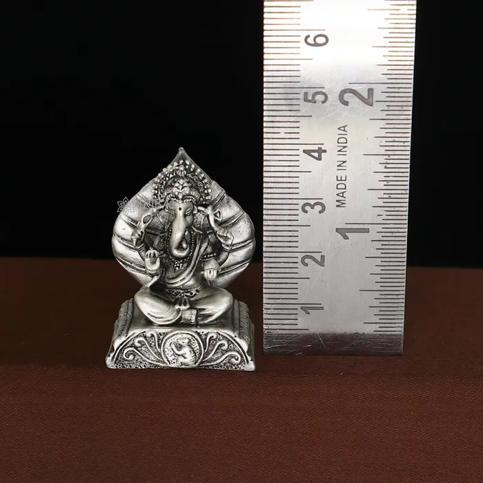 Rings TRIBAL ORNAMENTS 14 Small solid 925 Sterling silver Lord pan ganesha Pooja Articles Silver Idols Ganesha statue sculpture Diwali puja figurine art677