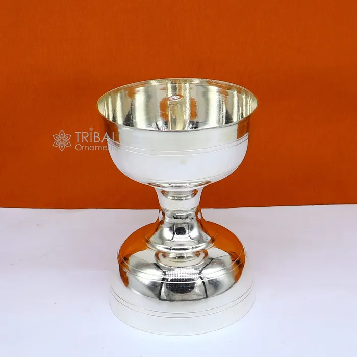 Rings TRIBAL ORNAMENTS 925 sterling silver handmade elegant oil lamp silver home temple utensils silver diya deepak silver utensil silver puja article su1188