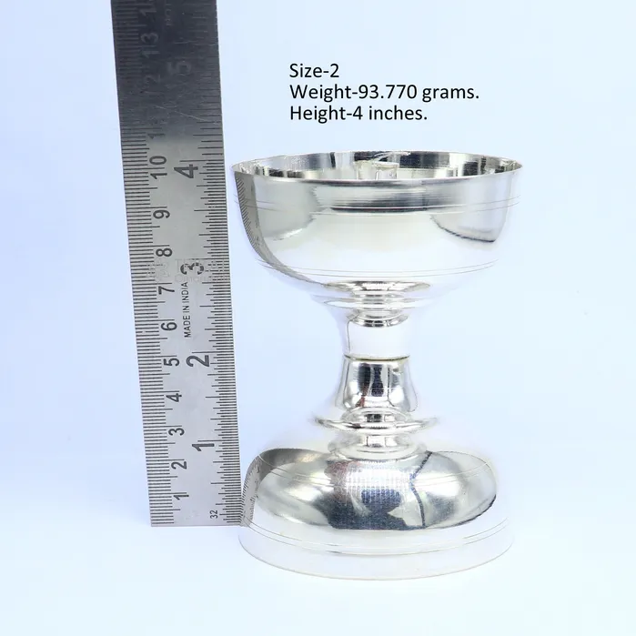 Rings TRIBAL ORNAMENTS 925 sterling silver handmade elegant oil lamp silver home temple utensils silver diya deepak silver utensil silver puja article su1188