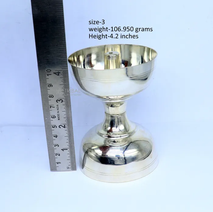 Rings TRIBAL ORNAMENTS 925 sterling silver handmade elegant oil lamp silver home temple utensils silver diya deepak silver utensil silver puja article su1188