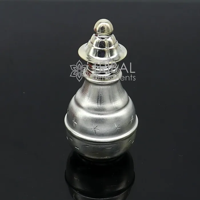 Rings TRIBAL ORNAMENTS 925 Sterling silver handmade fabulous trinket box Silver container box casket box Sindoor box enamel work customized gifting box stb765