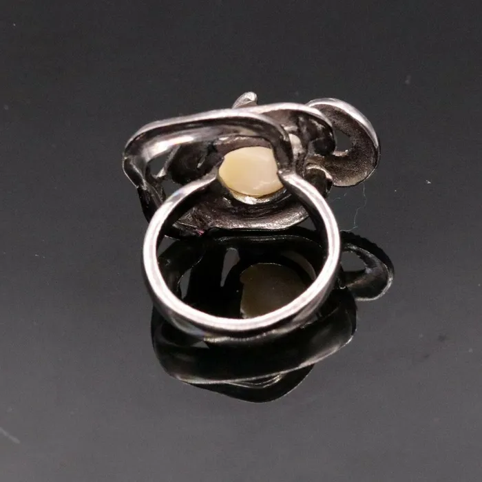 Rings TRIBAL ORNAMENTS Awesome vintage antique style 925 sterling silver gifting pearl ring band sr134 Rings TRIBAL ORNAMENTS Awesome vintage antique style 925 sterling silver gifting pearl ring band sr134