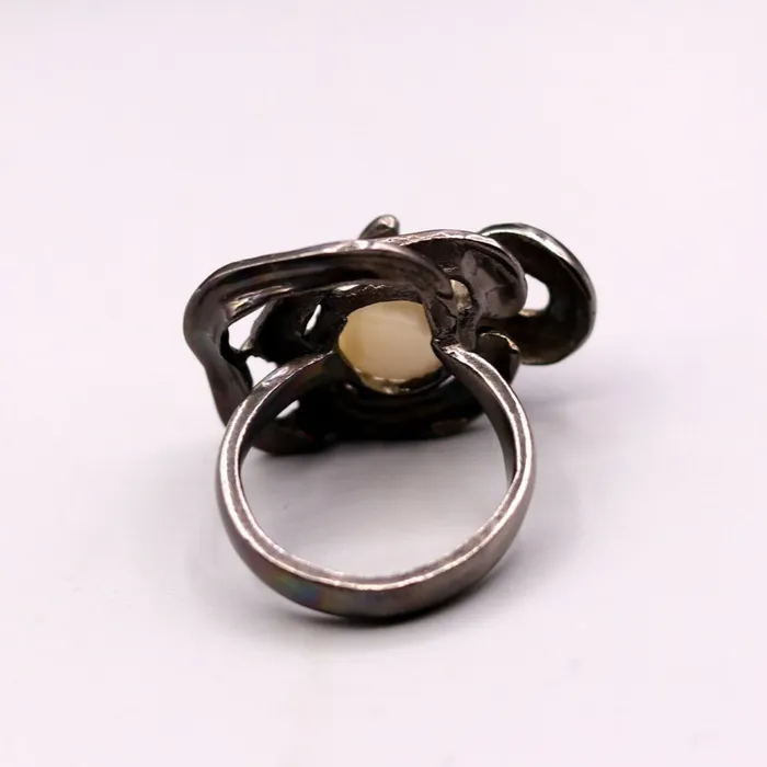 Rings TRIBAL ORNAMENTS Awesome vintage antique style 925 sterling silver gifting pearl ring band sr134 Rings TRIBAL ORNAMENTS Awesome vintage antique style 925 sterling silver gifting pearl ring band sr134