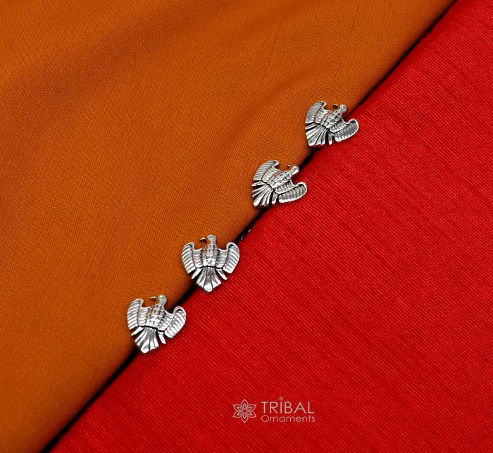 Rings TRIBAL ORNAMENTS Dove design 925 Sterling Silver set of 4 kurta Buttons for Fashion Perfection silver cufflinks cultural trendy jewelry btn50 Rings TRIBAL ORNAMENTS Dove design 925 Sterling Silver set of 4 kurta Buttons for Fashion Perfection silver cufflinks cultural trendy jewelry btn50