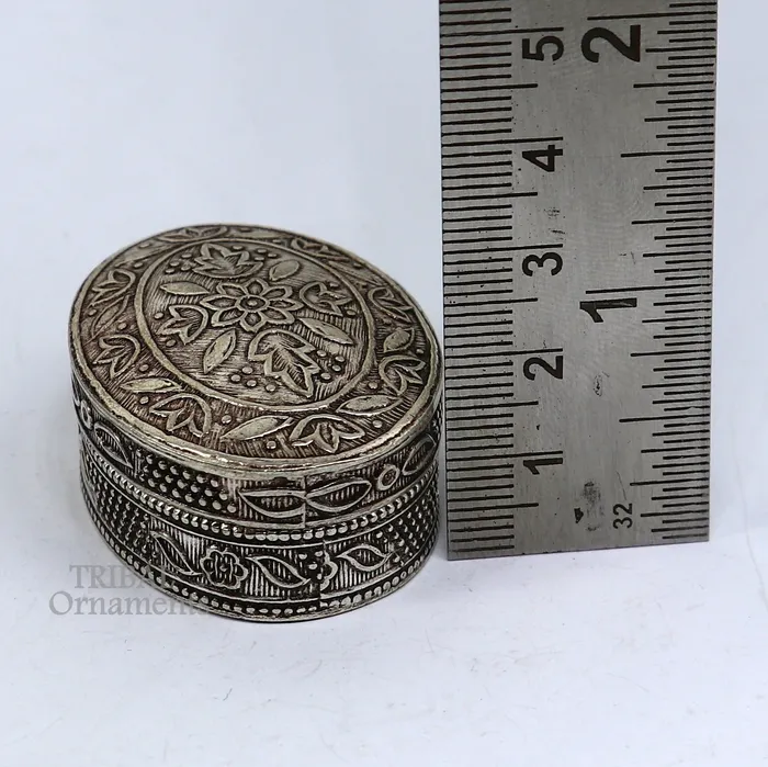 Rings TRIBAL ORNAMENTS Exclusive small bridal kajal box 925 sterling silver trinket box container box small jewelry box Vermilion bridal art gifting stb743 Rings TRIBAL ORNAMENTS Exclusive small bridal kajal box 925 sterling silver trinket box container box small jewelry box Vermilion bridal art gifting stb743