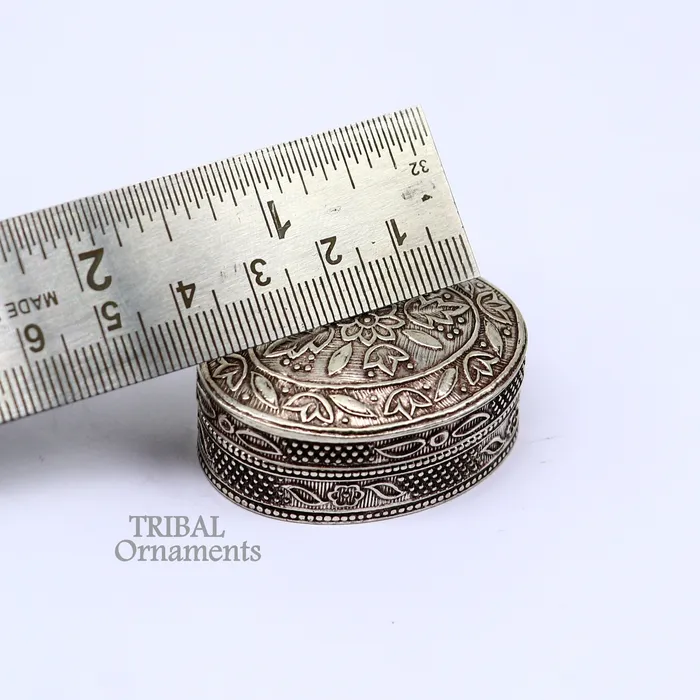 Rings TRIBAL ORNAMENTS Exclusive small bridal kajal box 925 sterling silver trinket box container box small jewelry box Vermilion bridal art gifting stb743 Rings TRIBAL ORNAMENTS Exclusive small bridal kajal box 925 sterling silver trinket box container box small jewelry box Vermilion bridal art gifting stb743