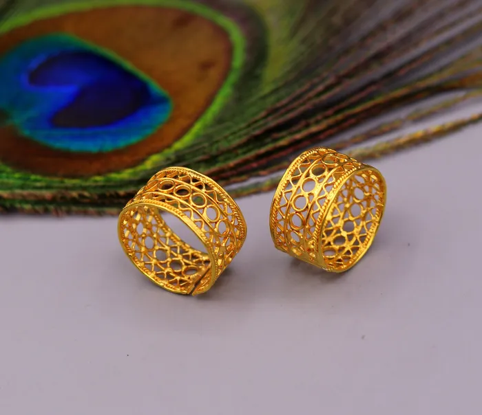 Rings TRIBAL ORNAMENTS Vintage antique design 20 karat yellow gold handmade fabulous Toe ring pair excellent wedding anniversary jewelry from india Rings TRIBAL ORNAMENTS Vintage antique design 20 karat yellow gold handmade fabulous Toe ring pair excellent wedding anniversary jewelry from india