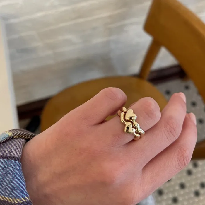 Rings ZahnZ Fine Jewelry We Clicked Gold Heart Band