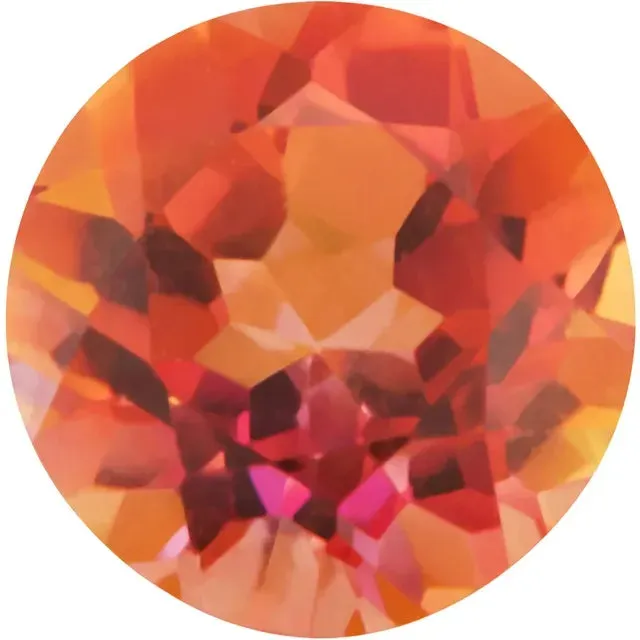 Round Sunrise Mystic Topaz Natural Gemstones Fire Brilliance Earrings