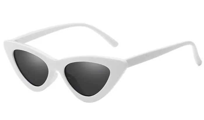 S129 White Frame Fashion Sunglasses POLLY Rings