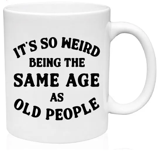 Sand Dollar Sales Earrings MG17 Old People Mug