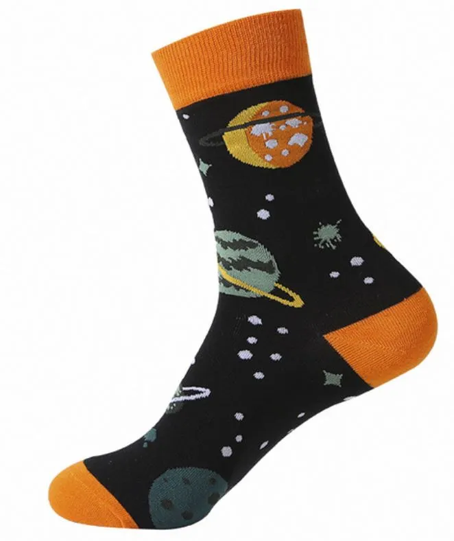 SF679 Black Planets Socks POLLY Rings