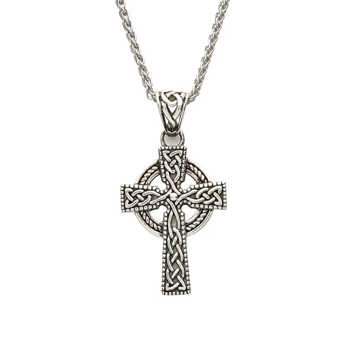 Shanore Necklaces Sterling Silver Celtic Cross With Detailed Intricate Design Shanore Necklaces Sterling Silver Celtic Cross With Detailed Intricate Design