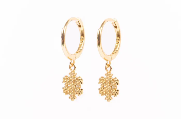 Snowfall Huggies WANTME Earrings
