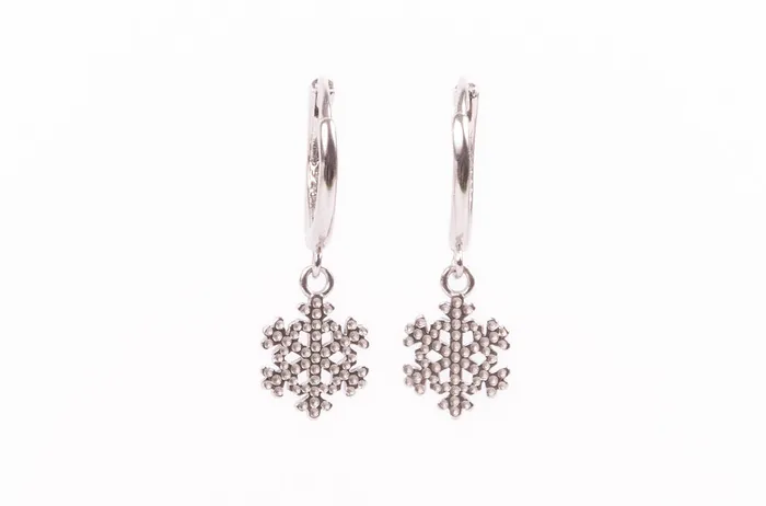 Snowfall Huggies WANTME Earrings