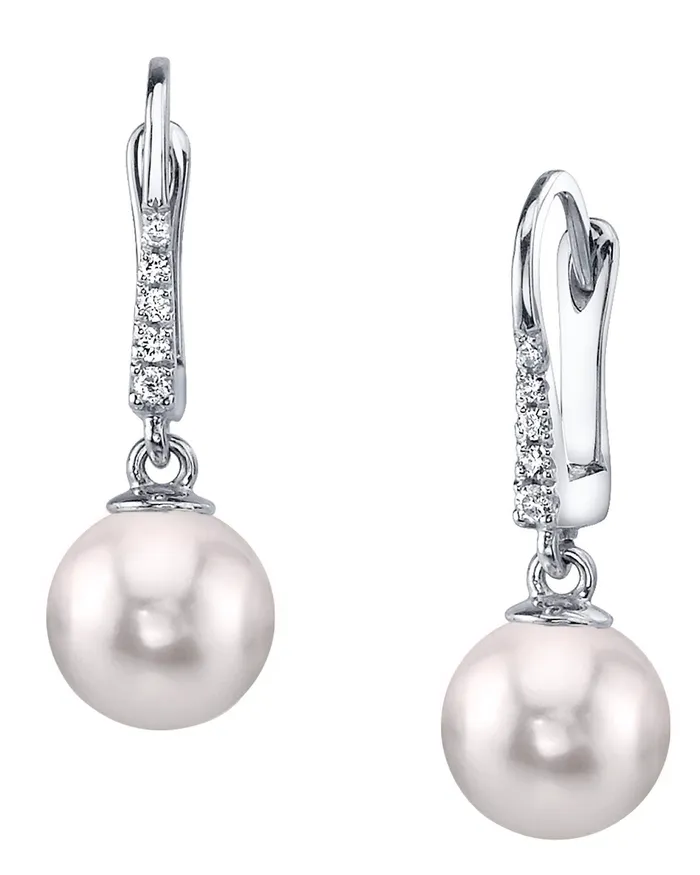 spt Earrings Japanese Akoya Pearl Diamond Equinox Earrings