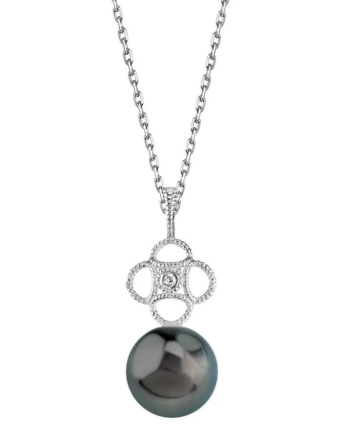 SPT Necklaces Tahitian South Sea Pearl Diamond Harper Pendant
