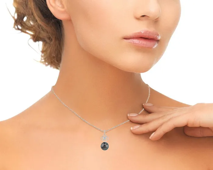SPT Necklaces Tahitian South Sea Pearl Diamond Harper Pendant