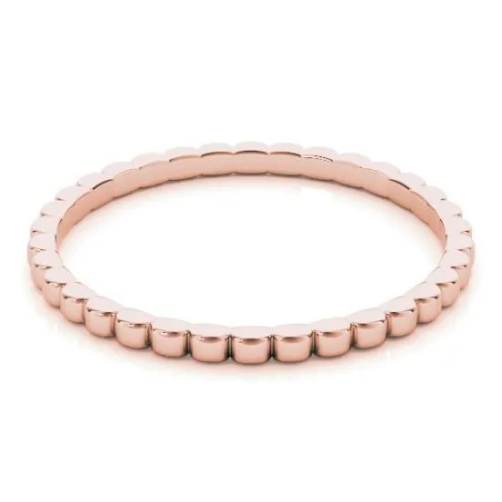 Stackables Full Eternity Bead TriTone Gold Beaded 3Band Set Selectables Fire Brilliance Rings