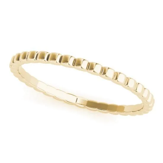 Stackables Full Eternity Bead TriTone Gold Beaded 3Band Set Selectables Fire Brilliance Rings
