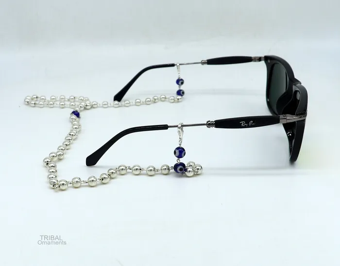 Sterling silver Face Mask Chain Lanyard Eyeglass Glasses Chains Mask Chain Necklace Women Stylish Sunglass Eyeglass Cord mask chain ch133 TRIBAL ORNAMENTS Necklaces