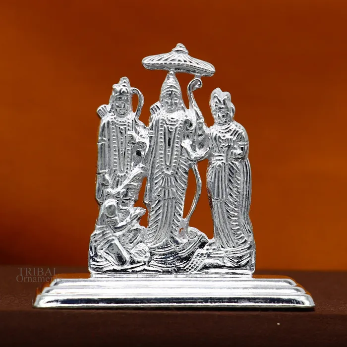 Sterling silver handmade Divine Hindu god Rama Laxman seeta and Hanuman blessing Statue Ram Darbar Divine figurine puja article art464 TRIBAL ORNAMENTS Rings Sterling silver handmade Divine Hindu god Rama Laxman seeta and Hanuman blessing Statue Ram Darbar Divine figurine puja article art464 TRIBAL ORNAMENTS Rings