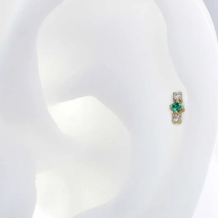 Suzanne Kalan Earrings Magic Trio Emerald