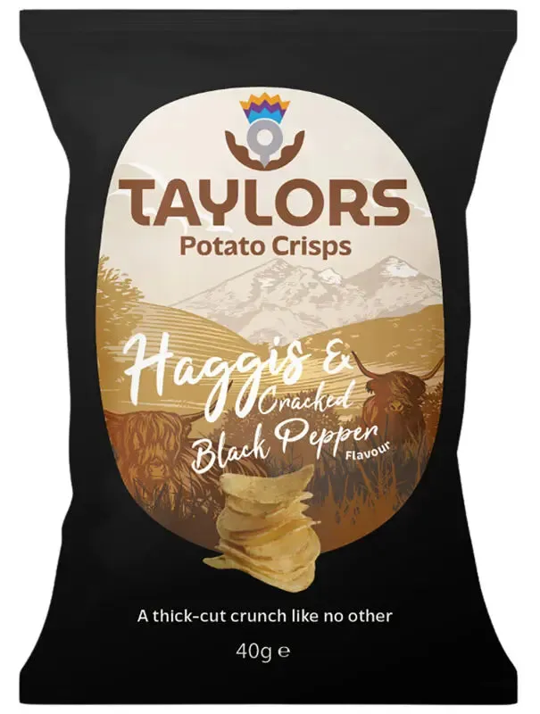 Taylors Crisps Haggis 40g HRH International Earrings