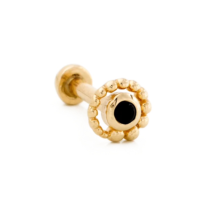 Tiny Beaded Swirl Body Vision Earrings