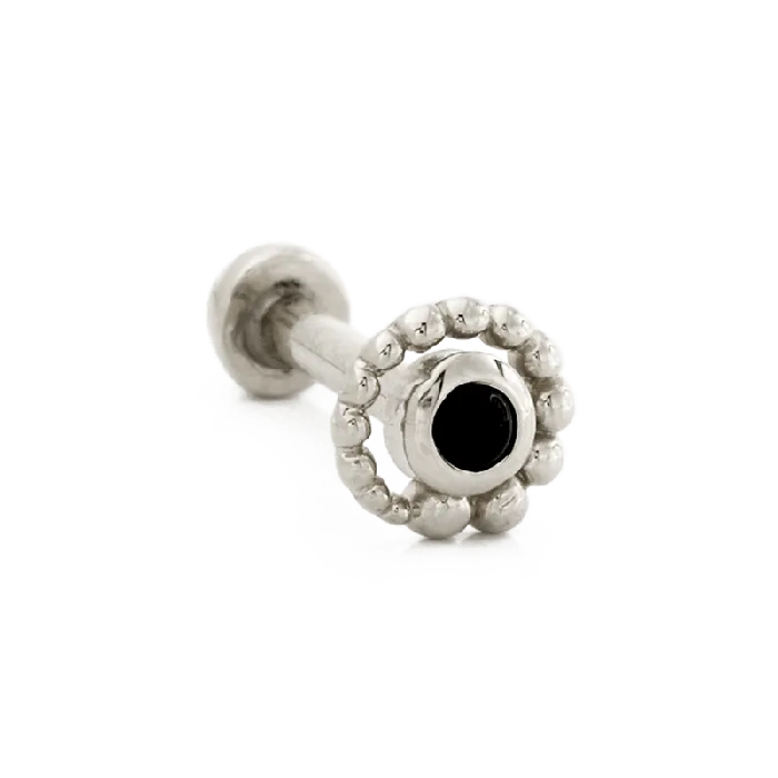 Tiny Beaded Swirl Body Vision Earrings